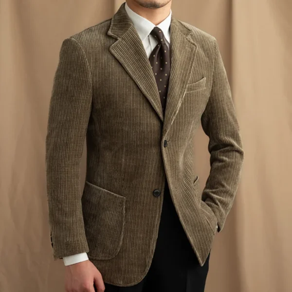 Corduroy Men Suit Jacket Men Wedding P0007