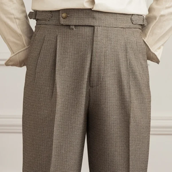 Mens Dress Pant High Waist Straight Leg Pants P0009 - Image 2