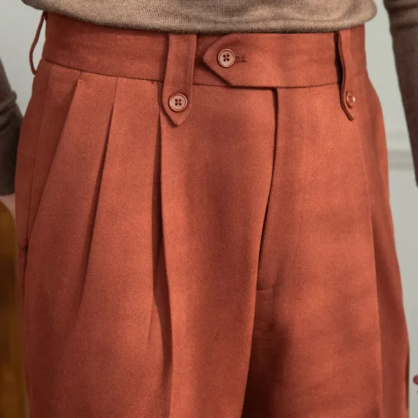 High Waist Casual Men Straight Pants P0005 - Image 2