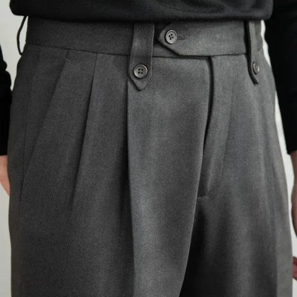 High Waist Casual Men Straight Pants P0005 - Image 3