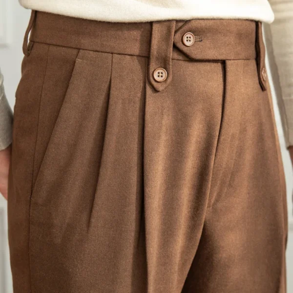 High Waist Casual Men Straight Pants P0005 - Image 4