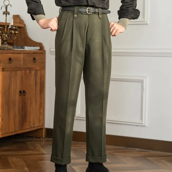 High Waist Casual Men Straight Pants P0005 - Image 6