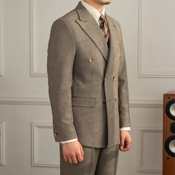 British Gentleman Double Breasted Formal Casual Dress Suits P0010 - Image 4
