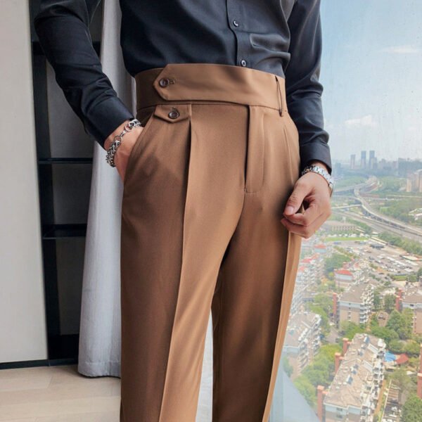 Solid Color Versatile Straight Pant Trousers P0119 - Image 2