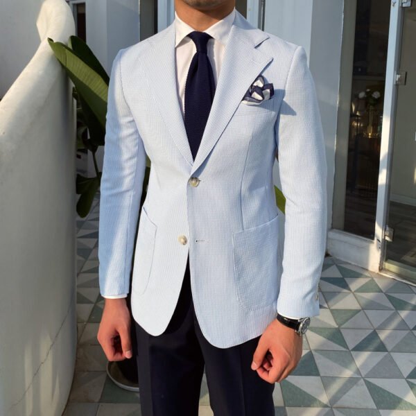 Single Button Mens Suit Blazer Jacket P0124 - Image 3
