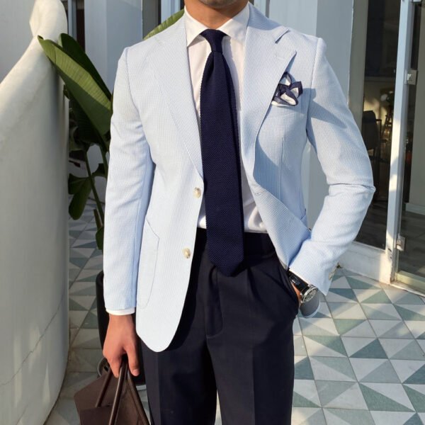 Single Button Mens Suit Blazer Jacket P0124 - Image 4