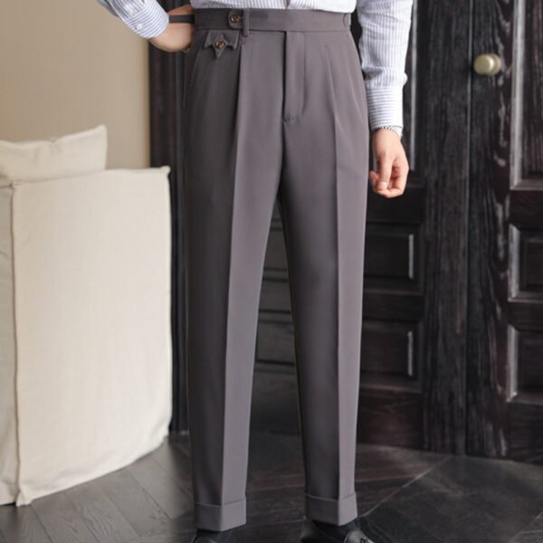 Office Trouser Men Business Casual Pant P0166 - Image 6