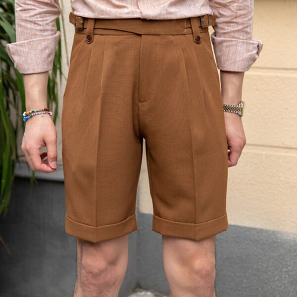 High Waist Men Suit Short Pant P0193 - Image 4