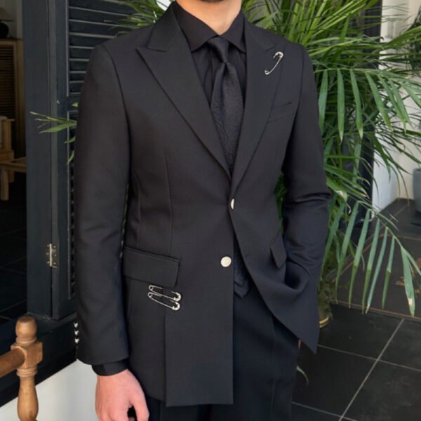 Party Dress Style Black Men Blazer Suit Coat P0326