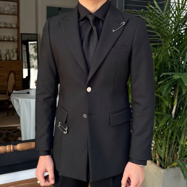 Party Dress Style Black Men Blazer Suit Coat P0326 - Image 5