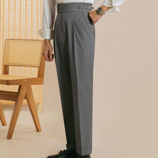 High Waist Pant Business Versatile Draped Trousers P0280 - Image 5