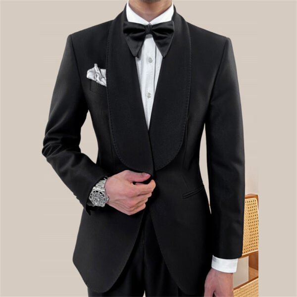 Green Fruit Collar Casual Men Blazer P0283 - Image 5