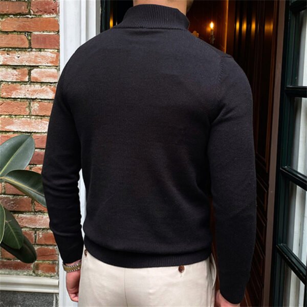 Lapel Pullover Sweater Colors Knitted Sweater P0288 - Image 6
