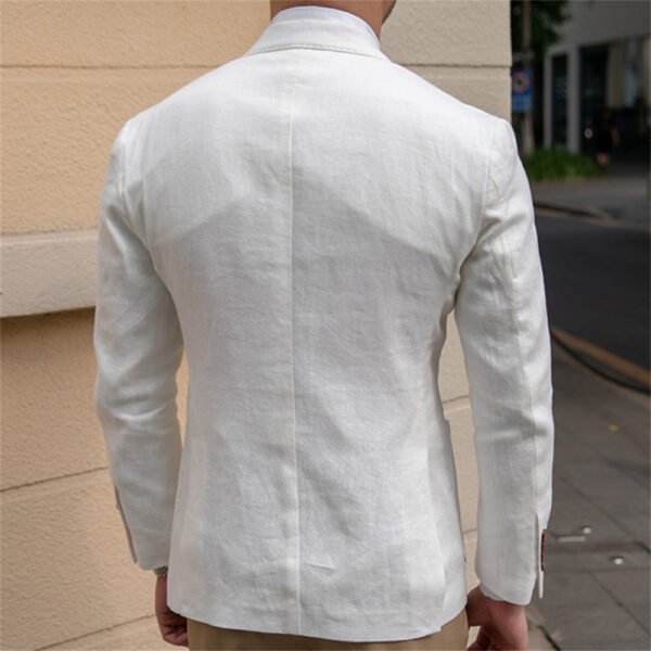 Linen Men Italian Blazer  P0290 - Image 3