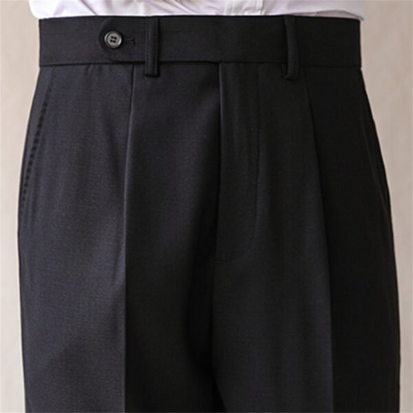 Italian Straight High Waist Men Pant P0297