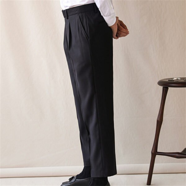 Italian Straight High Waist Men Pant P0297 - Image 5