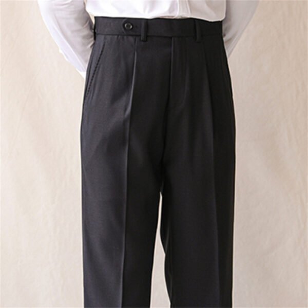 Italian Straight High Waist Men Pant P0297 - Image 3