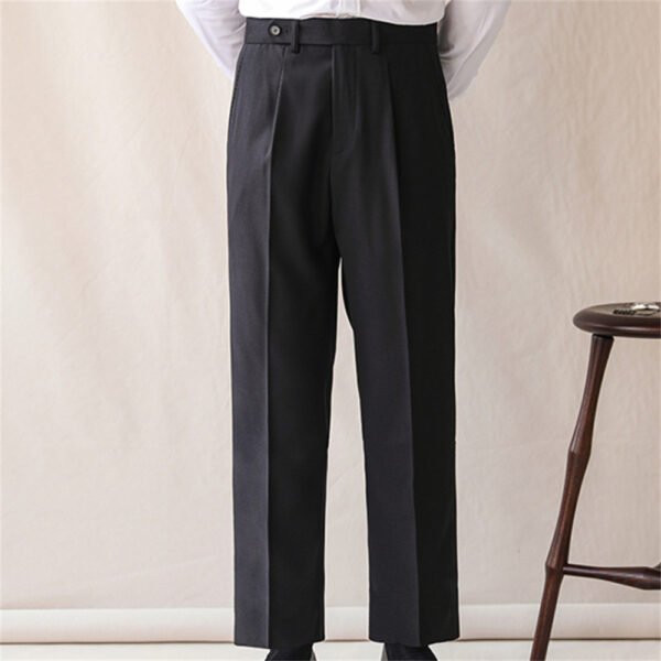 Italian Straight High Waist Men Pant P0297 - Image 2