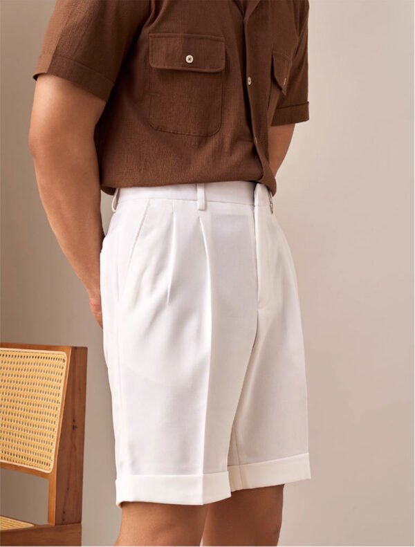 Solid Color Casual Short Pant Men Suit Short P0377 - Image 7