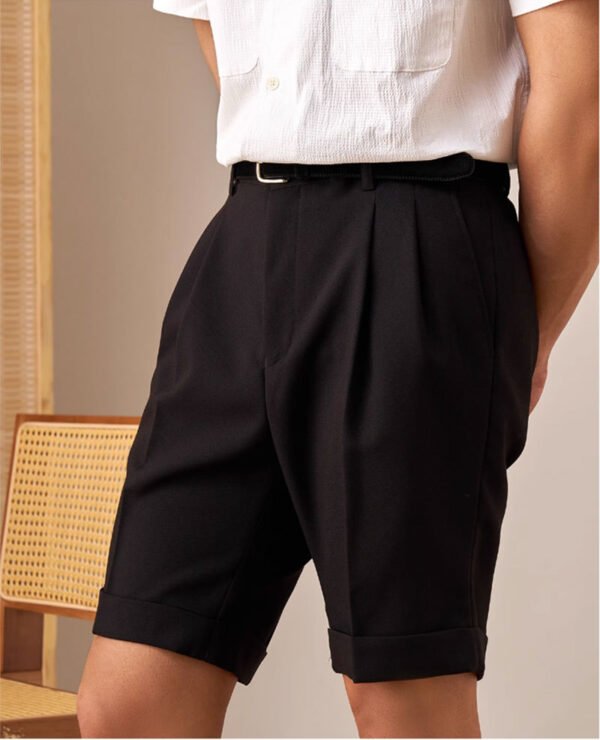 Solid Color Casual Short Pant Men Suit Short P0377 - Image 10