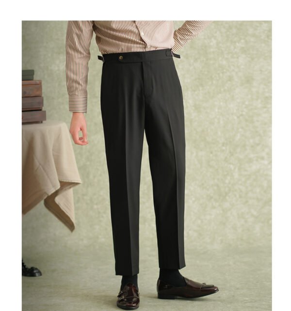 High Waisted Suit Pant Men P0374 - Image 8