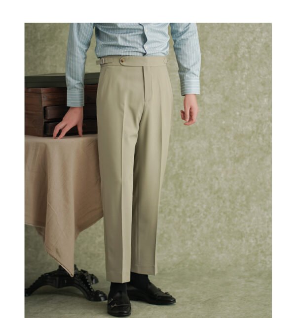 High Waisted Suit Pant Men P0374 - Image 11