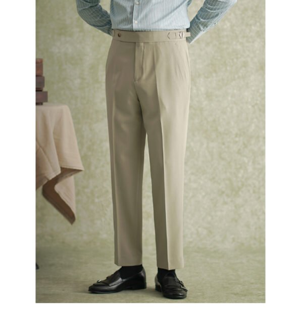 High Waisted Suit Pant Men P0374 - Image 12