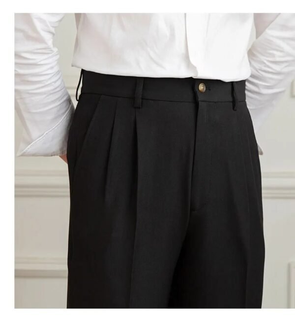 Business Office Trouser Men Solid Color Pants P0382 - Image 9