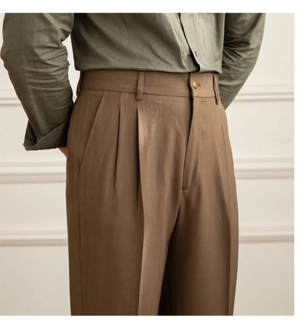 Business Office Trouser Men Solid Color Pants P0382 - Image 6