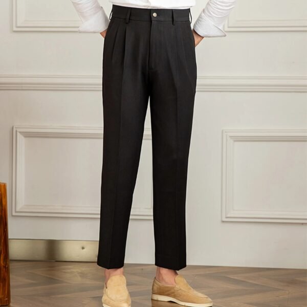 Business Office Trouser Men Solid Color Pants P0382 - Image 10