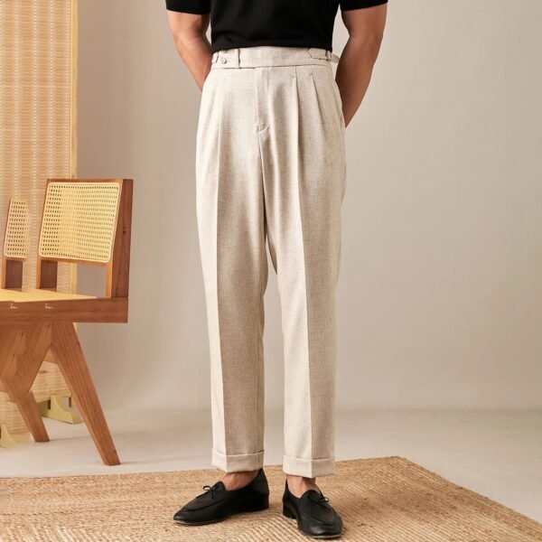 Pants Men's Straight Fit Business Pants Men's P0366 - Image 9