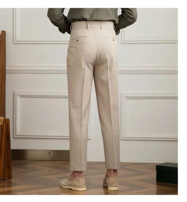 Business Office Trouser Men Solid Color Pants P0382 - Image 5