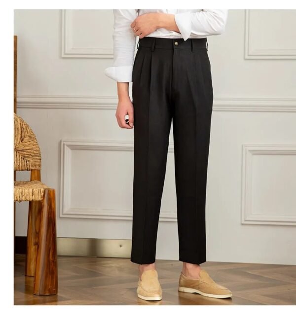 Business Office Trouser Men Solid Color Pants P0382 - Image 11