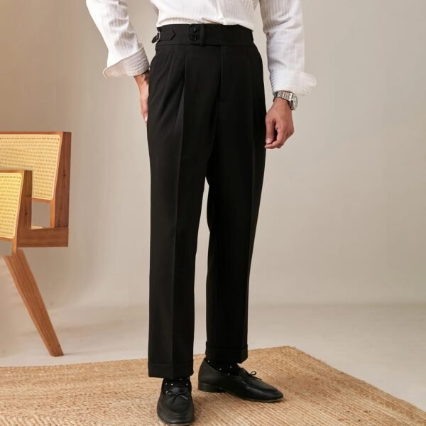 Pants Men's Straight Fit Business Pants Men's P0366 - Image 8