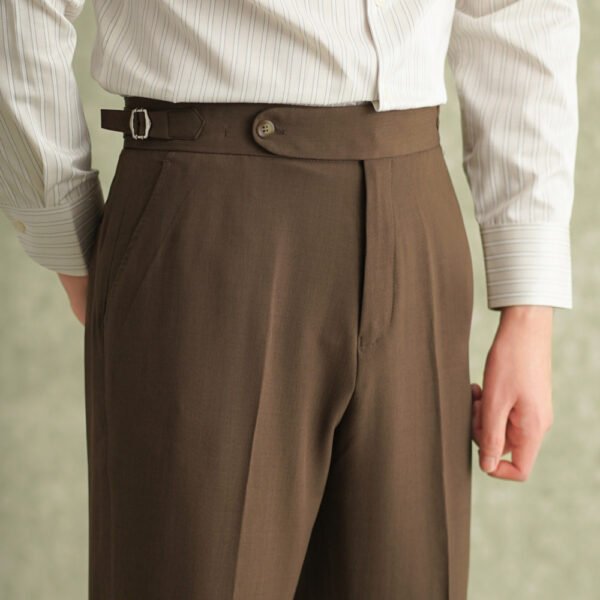 High Waisted Suit Pant Men P0374