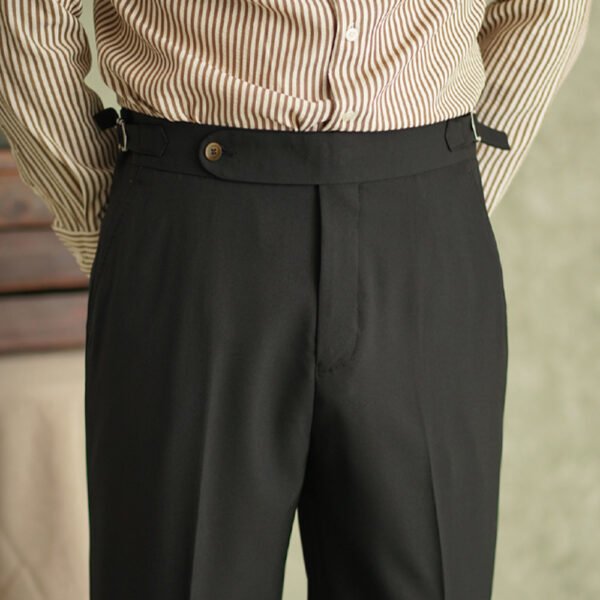 High Waisted Suit Pant Men P0374 - Image 6