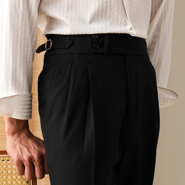 Pants Men's Straight Fit Business Pants Men's P0366 - Image 4