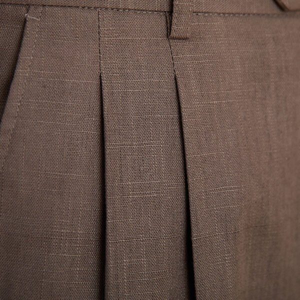 Cotton Linen High Waist Straight Leg Pant Formal Pant Men P0369 - Image 7