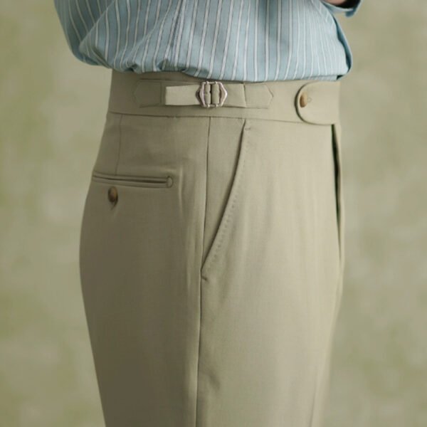 High Waisted Suit Pant Men P0374 - Image 10