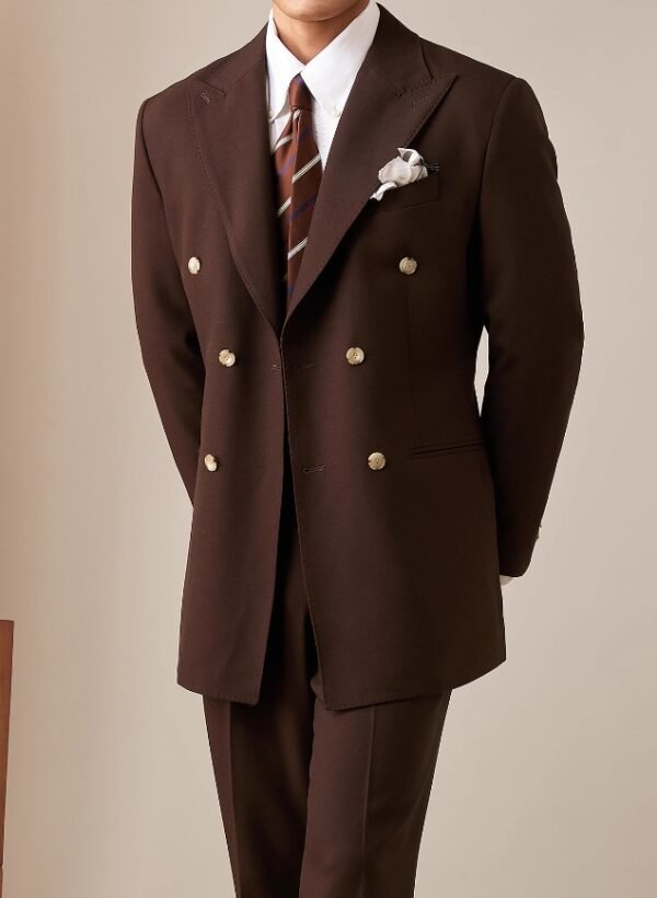 Linen Thin Suit Set for Men Summer Business P0386 - Image 8