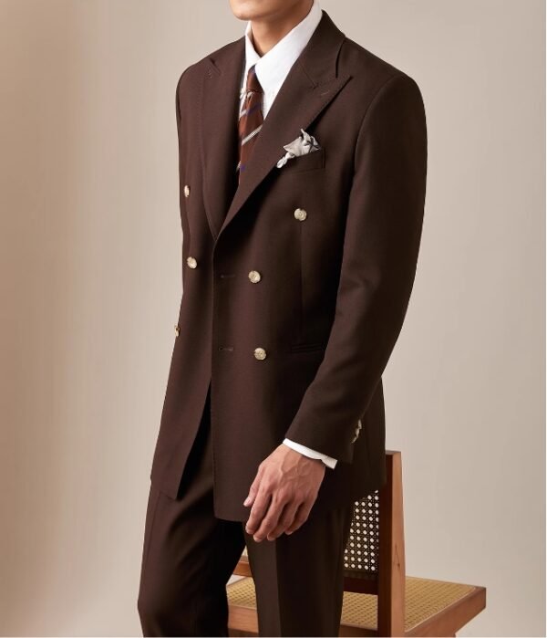 Linen Thin Suit Set for Men Summer Business P0386 - Image 14