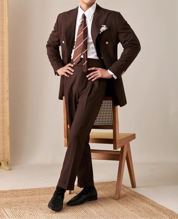 Linen Thin Suit Set for Men Summer Business P0386 - Image 13