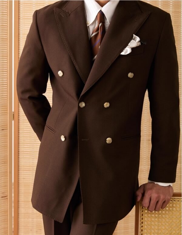 Linen Thin Suit Set for Men Summer Business P0386 - Image 10