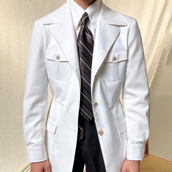 Casual Linen jacket for men's P0359 - Image 6